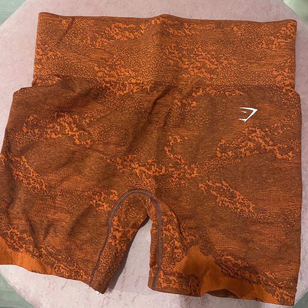 Gymshark Burnt Orange seamless Shorts